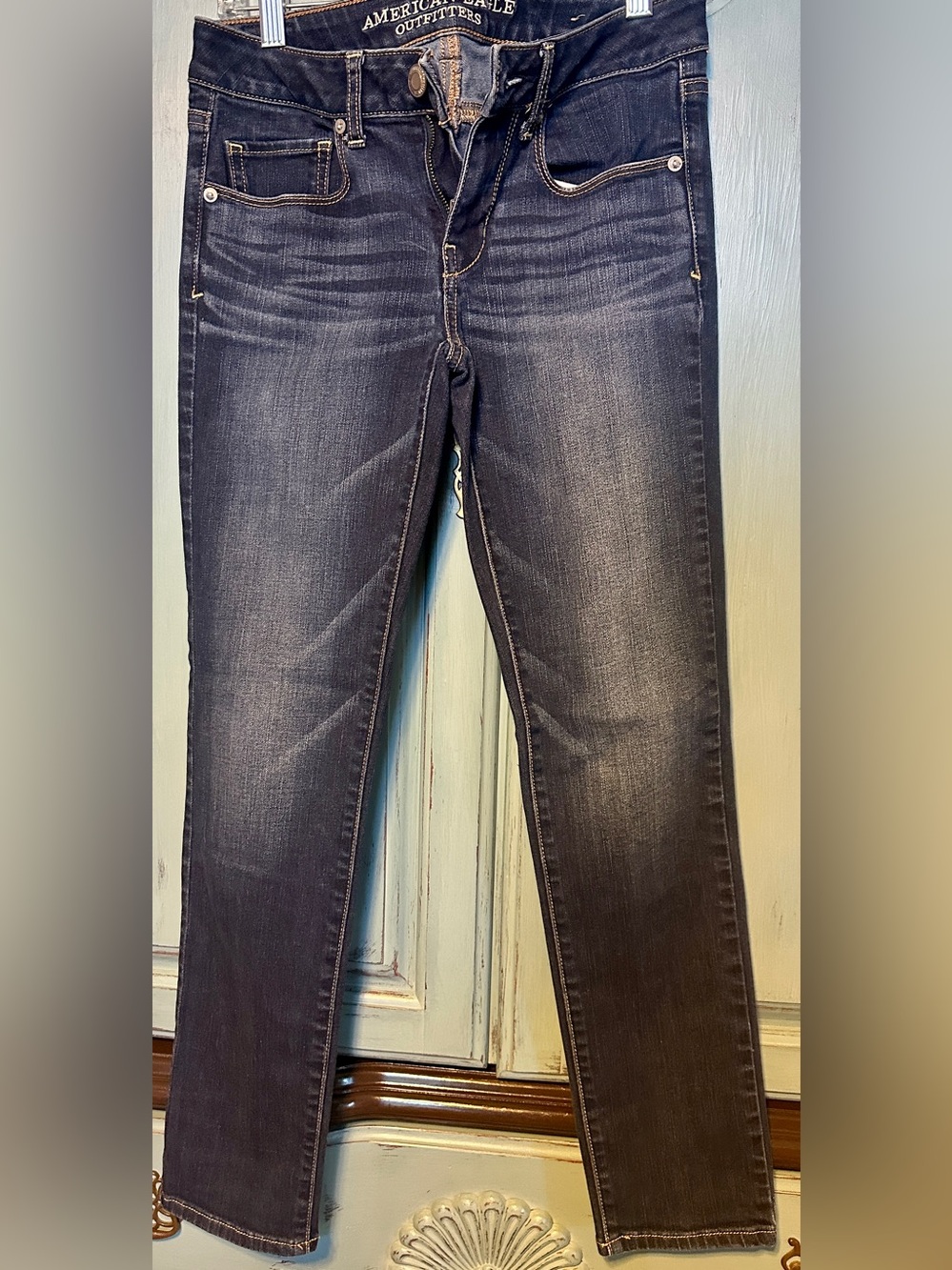 American Eagle Outfitters Skinny Jeans - Dark Blue Wash